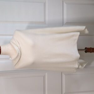 Antonio Melani 100% Cashmere Ivory Poncho Shawl, One Size, EUC